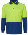 Hi Vis Traditional Long Sleeve Polo