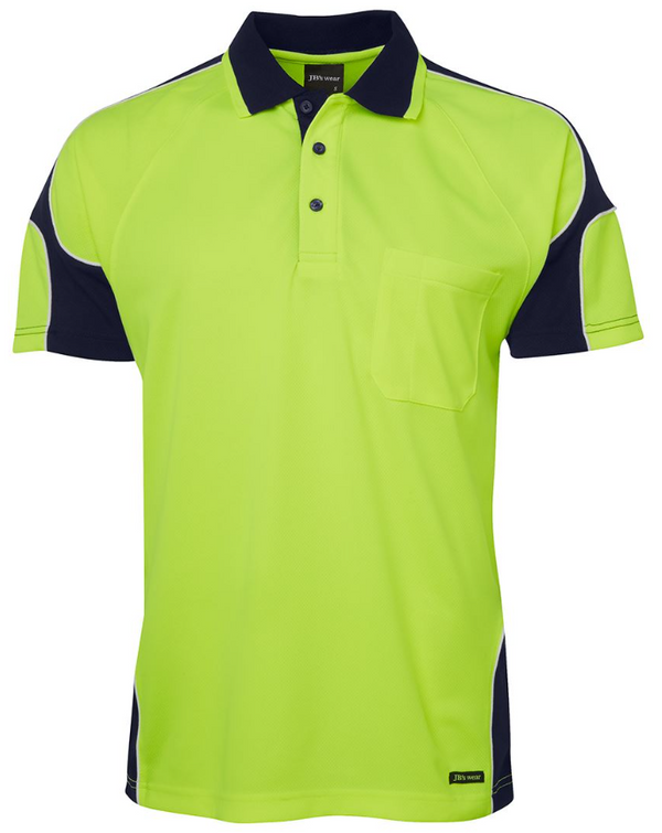 Hi Vis S/S Arm Panel Polo