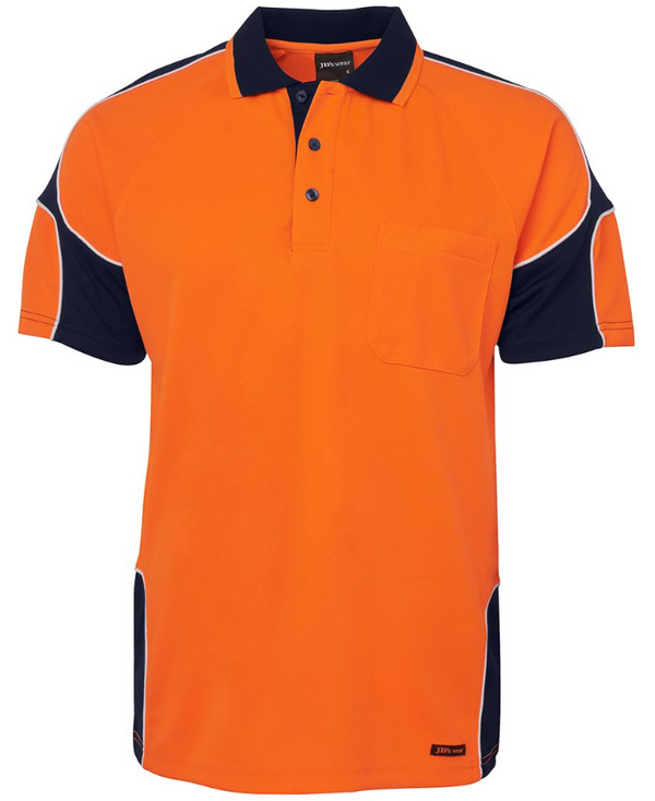 Hi Vis S/S Arm Panel Polo