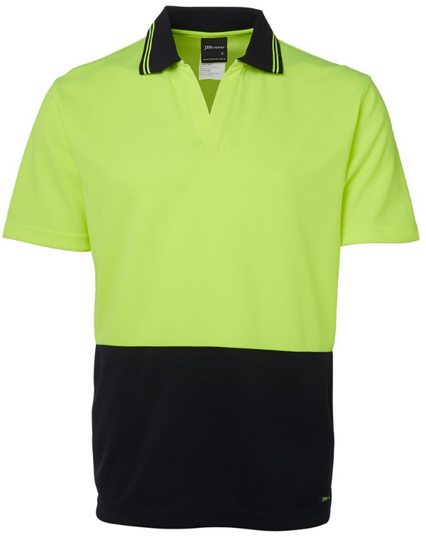 Hi Vis Short Sleeve Non Button Polo