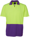 Hi Vis Short Sleeve Non Button Polo