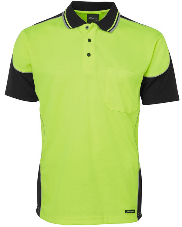 Hi Vis Contrast Piping Polo