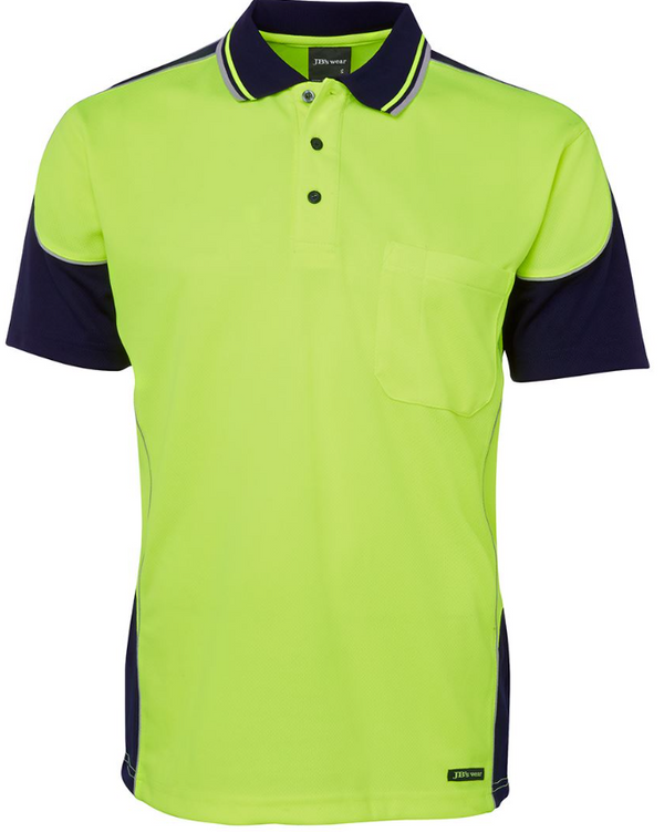 Hi Vis Contrast Piping Polo